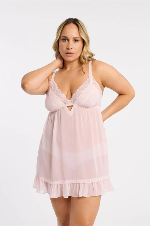 Rya Dahlia Plus Babydoll With Panty